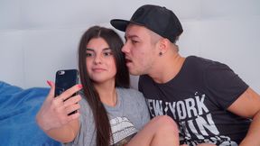 Black-haired chick Bell Knock screwed hard by a long boner