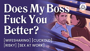 ASMR Audio Porn: Wife Fucks Husband&rsquo_s Boss at Work &ndash_ Cuckold Hotwife Fantasy &ndash_ Erotic Audio Story