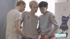 Cute Twink Nico D Gets Anal Banged By Logan S And Micheal P!