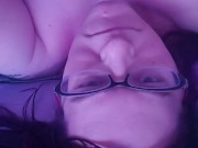 Amy the Kittygirl plays with Her Tail and Cums Hard