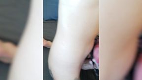 asian transgirl billie beaumont & stud andre stone stuff petite pink hair trans girl