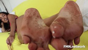 Claire Black&#039;s Dirty Feet JOI