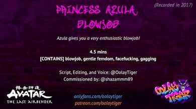 Princess Azula Takes A Cum Dripping Blowjob In Hentai Audio