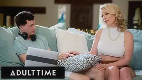 ADULT TIME - Stepmom Rachael Cavalli CAUGHT Her Porn Addict Stepson Gooning & FUCKED HIM!