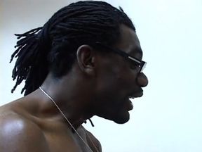 Big bulbous ebony babe gets freaky with her black long dicked boss