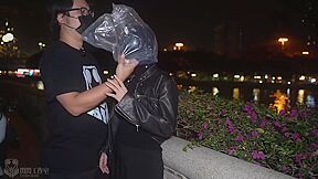 Latex Hood In Public