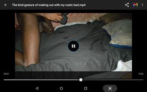 The kind gesture of making out with my rustic bed