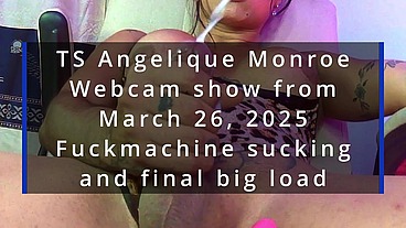 TS Angelique Monroe - Webcam show from March 26, 2025