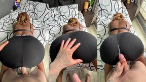 i let a white boy fuck me through a glory hole in my nike pro tight shorts