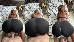 i let a white boy fuck me through a glory hole in my nike pro tight shorts
