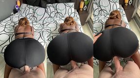 i let a white boy fuck me through a glory hole in my nike pro tight shorts