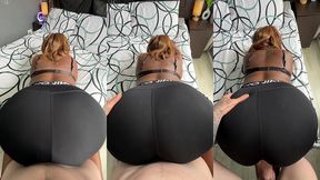 i let a white boy fuck me through a glory hole in my nike pro tight shorts