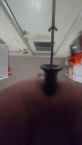 Garage Play with fuck machine