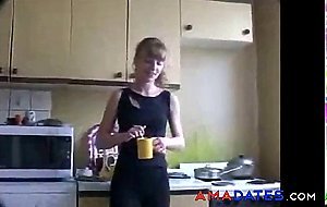 Yulia Tikhomirova - kitchen striptease