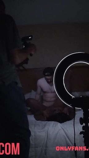 Curvy Ebony Takes White Dick up the Ass Bts