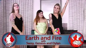 Sassy plays strip game with Geneva and Dylan in round three