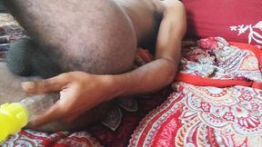 That Big Black Hairy Hard Dick is low today coz something bis is inside.