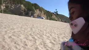 Passionate Ebony Darling Fae Loves Moaning Loudly During Public Fuck Fest