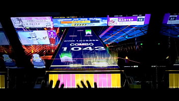 チュウニズム ガチ恋ラビリンス 14 AJ 手元