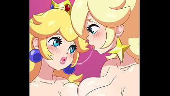 Princesa peach X Rosal&iacute_na futanari hentai