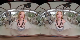 FuckPassVR - Redhead bombshell Kiara Lord has her tight pussy dicked and creampied in VR Porn