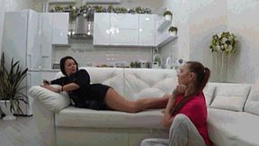 Hard foot biting and toe sucking fst