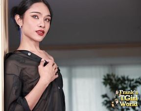 Franks TGirlWorld Enter Arriya petite anal toy hard cock solo