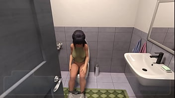 7- HERMANA haciendo del BA&Ntilde_O y HERMANO entra por ACCIDENTE | Happy Summer Rosie | Gameplay | Novela Visual en Espa&ntilde_ol | Videojuego PORNO