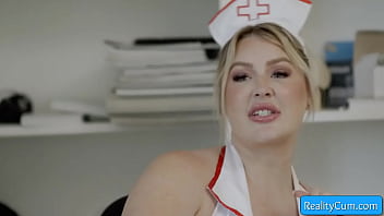 Jenna Starr, Nathan Bronson - Sexy big booty blonde busty nurse seducing her horny patient and fuck him good