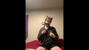Your intimate femboy has a fresh garb to take off for you