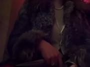 Hot blonde milf was caught by a horny waiter while touching her wet pussy under the table onlyfans