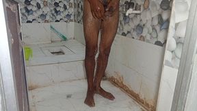 Indian boy in bathroom masturbation Hindi audio