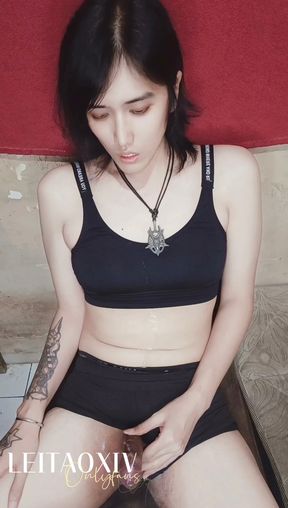 LEITAOXIV ONLYFANS - ASIAN LADYBOY GOONER CUM 3 TIMES IN A ROW