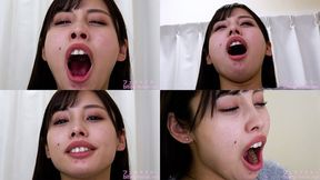 Mai Arisu - CLOSE-UP of Japanese cute girl YAWNING - 1080p