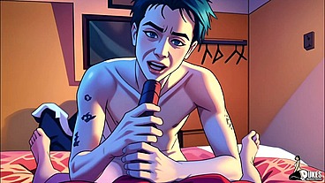 Emo Lesbian gets stretched by BBC for free Rent