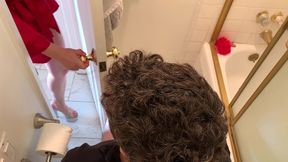 stepmom helps stepson cum