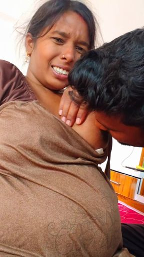 Mere jija muze aapna land dikhaye, unko mere boobs me aapna land dalne me bahot maja aa raha tha - desi village bhabhi&hellip;   Clip 1