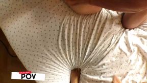 Gia's ass&#x1F351; sways as Matt's hard pole drives her in a wild cowgirl style!