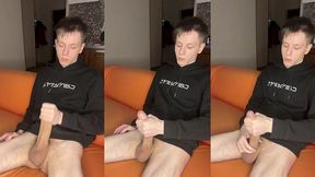 shower solo has 18yo moaning while milking dry