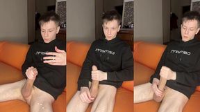 shower solo has 18yo moaning while milking dry