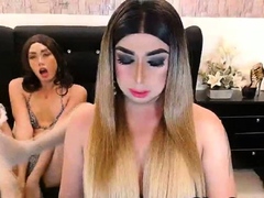 Two Sexy Ladyboys Hard Fuck