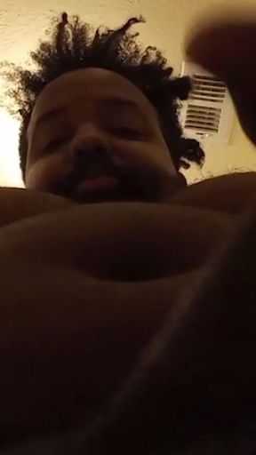 POV Facial Cumshot From Black Bear Stepdaddy