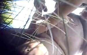 Outdoor play with daddy stranger