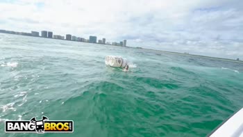 Cuban Cutie Vanessa Sky Rescues the Day with a Big Dick at Sea