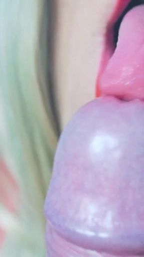 Red lipstick blowjob