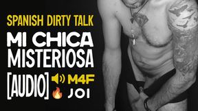 Spanish Dirty Talk JOI Stepdaddy's Misterious Girl | JOI | Male Moaning