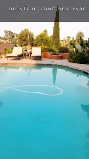 Sexy blonde MILF teases husband by skinny dipping