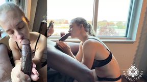 Petite MILF Sneaks Away for BBC Creampie