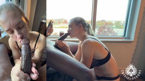 Petite MILF Sneaks Away for BBC Creampie