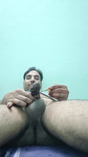 Indian desi man enjoy shower and sex